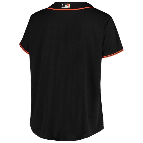 San Francisco Giants Women's Plus Size Sanitized Replica Team Jersey - Black - Image 3