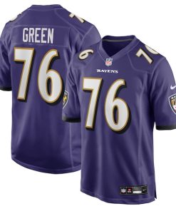 Kenyon Green Baltimore Ravens Nike Team Game Jersey -  Purple