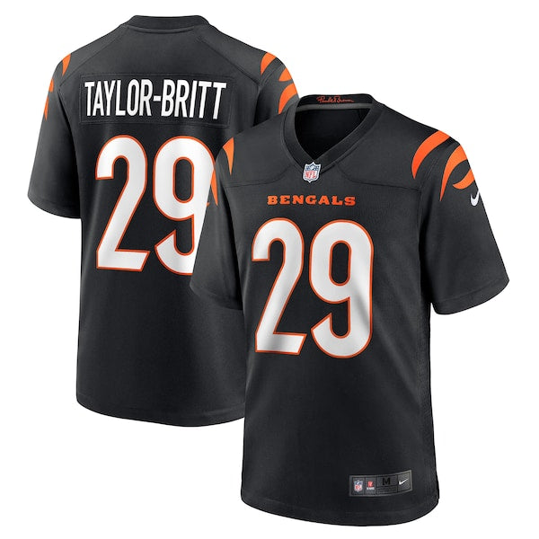 Cam Taylor-Britt Cincinnati Bengals Nike Game Player Jersey - Black/Orange/White - Image 2
