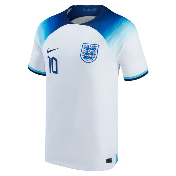 Raheem Sterling England National Team Nike 2022/23 Replica Home Jersey - White - Image 2