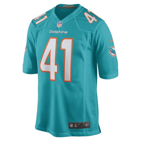 Channing Tindall Miami Dolphins Nike Game Player Jersey - Aqua - Image 2