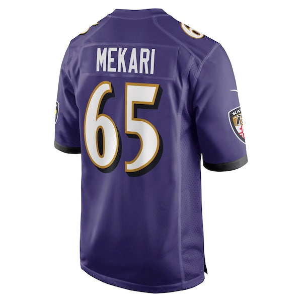 Patrick Mekari Baltimore Ravens Nike Game Player Jersey - Purple - Image 3