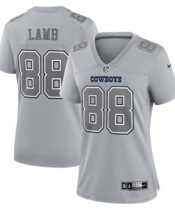 CeeDee Lamb Dallas Cowboys Nike Women's Atmosphere Fashion Game Jersey - Gray
