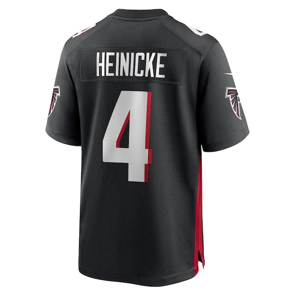 Taylor Heinicke Atlanta Falcons Nike Game Player Jersey - Black - Image 3