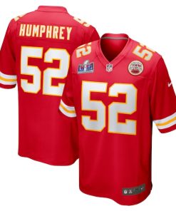 Creed Humphrey Kansas City Chiefs Nike Super Bowl LVIII Game Jersey - Red