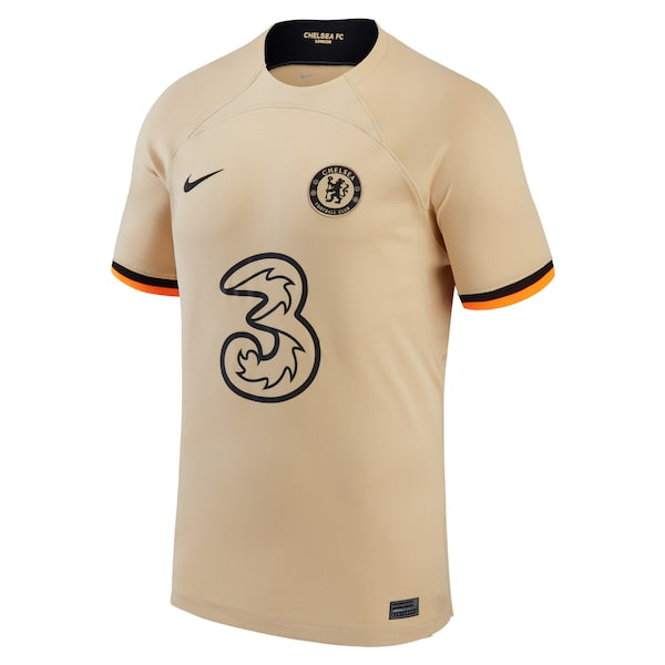 Chelsea Nike Youth 2022/23 Third Replica Jersey - Gold - Image 2