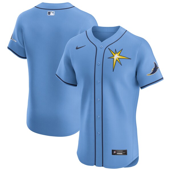 Tampa Bay Rays Nike Alternate Vapor Premier Elite Patch Jersey - Light Blue - Image 2