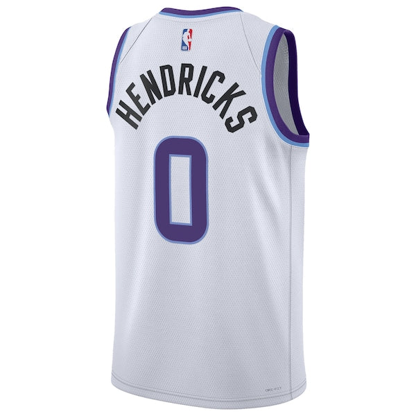 Taylor Hendricks Utah Jazz Nike Unisex Swingman Jersey - Association Edition - White - Image 3
