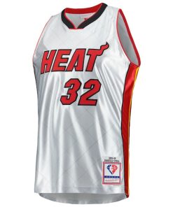 Alternative view of Shaquille O'Neal Miami Heat 2005/06 Hardwood Classics 75th Anniversary Swingman Jersey - Platinum