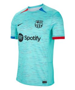 Alternative view of Barcelona Nike 2023/24 Third Custom Replica Jersey - Aqua