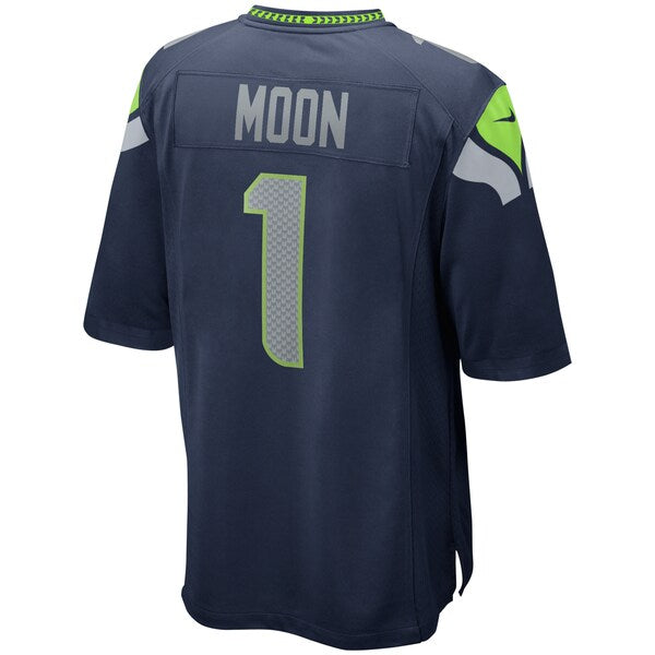 Warren Moon Seattle Seahawks Nike Game Retired Player Jersey - College Navy - Image 4