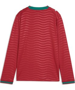 Alternative view of Portugal National Team Puma Youth 2026 Home Replica Long Sleeve Jersey - Red