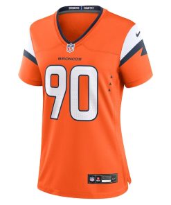 Alternative view of Angelo Blackson Denver Broncos Nike Women's Game Jersey -  Orange
