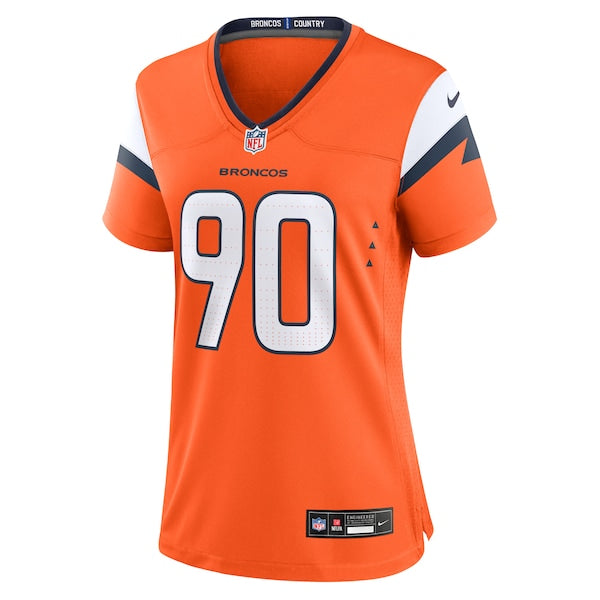 Angelo Blackson Denver Broncos Nike Women's Game Jersey - Orange - Image 2