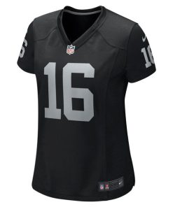 Alternative view of Jakobi Meyers Las Vegas Raiders Nike Women's Game Player Jersey - Black