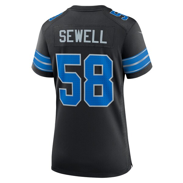 Penei Sewell Detroit Lions Nike Women's 2nd Alternate Game Jersey - Black - Image 3
