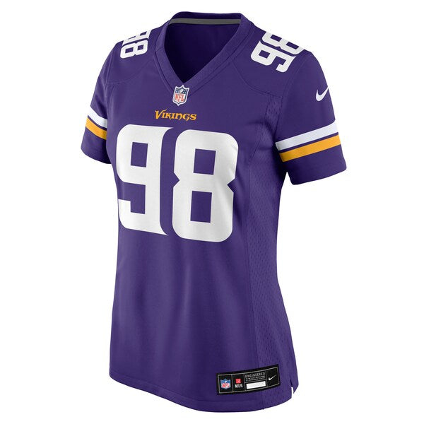Javon Hargrave Minnesota Vikings Nike Women's Team Game Jersey - Purple - Image 2