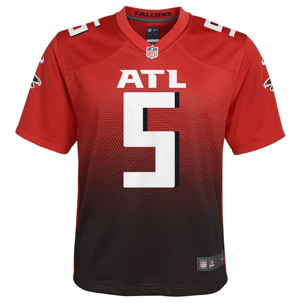 Drake London Atlanta Falcons Nike Youth Game Jersey - Red - Image 2