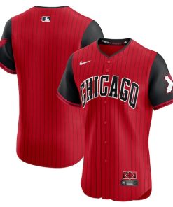 Chicago White Sox Nike 2025 City Connect Elite Jersey - Red/Black