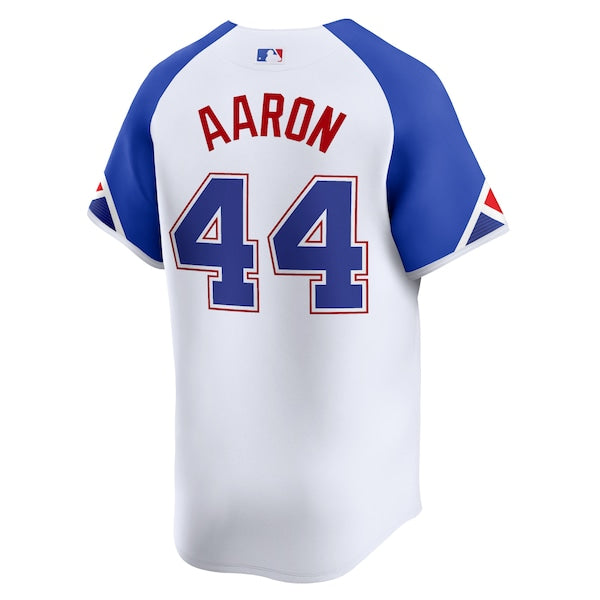 Hank Aaron Atlanta Braves Nike City Connect Retired Player Jersey - White - Image 3
