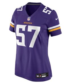 Alternative view of Chaz Chambliss Minnesota Vikings Nike Women's Team Game Jersey -  Purple