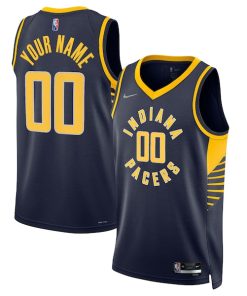 Indiana Pacers Nike 2021/22 Diamond Swingman Custom Jersey - Icon Edition - Navy