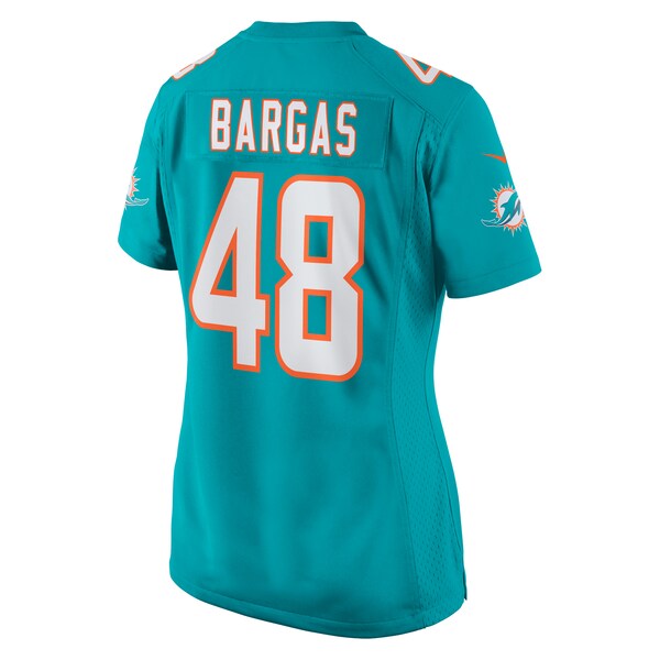 Jake Bargas Miami Dolphins Nike Women's Home Game Player Jersey - Aqua - Image 3