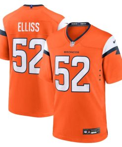 Jonah Elliss Denver Broncos Nike Team Game Jersey -  Orange