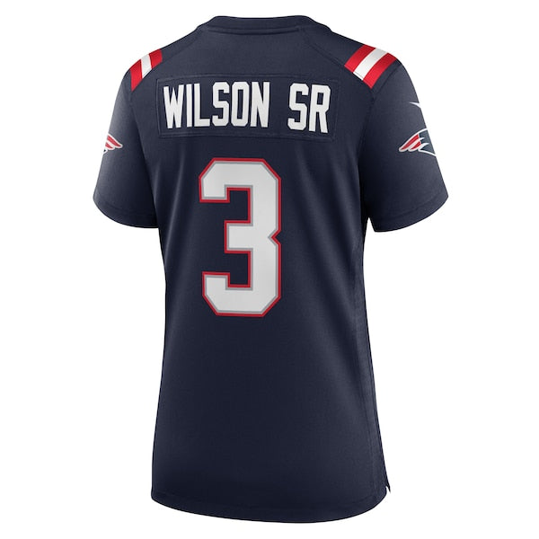 Mack Wilson New England Patriots Nike Women's Team Game Jersey - Navy - Image 3