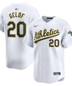 Zack Gelof Oakland Athletics Nike Home Limited Player Jersey - White