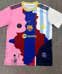 Alternative view of Lionel Messi Commemorative All Club Football Logo Limited Edition Jersey