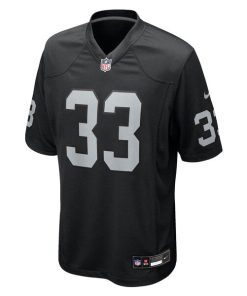 Alternative view of Jamal Adams Las Vegas Raiders Nike Team Game Jersey -  Black