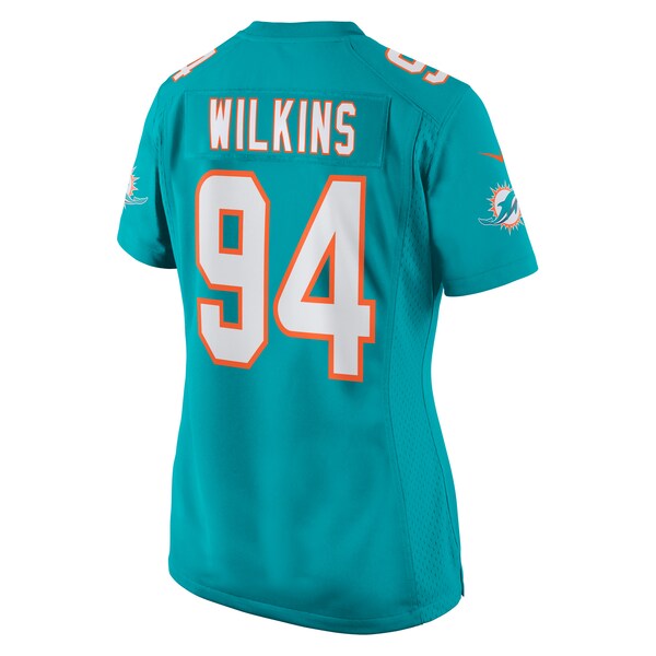 Christian Wilkins Miami Dolphins Nike Women's Team Game Jersey - Aqua - Image 3