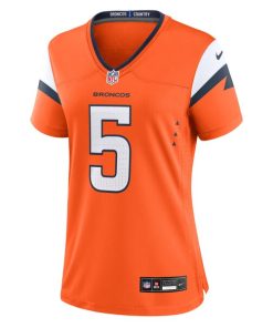 Alternative view of Trent Sherfield Sr. Denver Broncos Nike Women's Team Game Jersey -  Orange