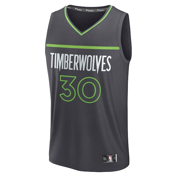 Julius Randle Minnesota Timberwolves Fast Break Replica Player Jersey - Statement Edition - Charcoal - Image 2