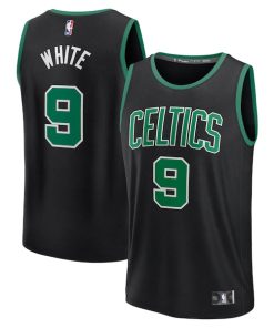 Derrick White Boston Celtics  Fast Break Replica Player Jersey - Statement Edition - Black