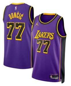 Luka Don?i? Los Angeles Lakers Jordan Brand Statement Edition Swingman Jersey - Purple