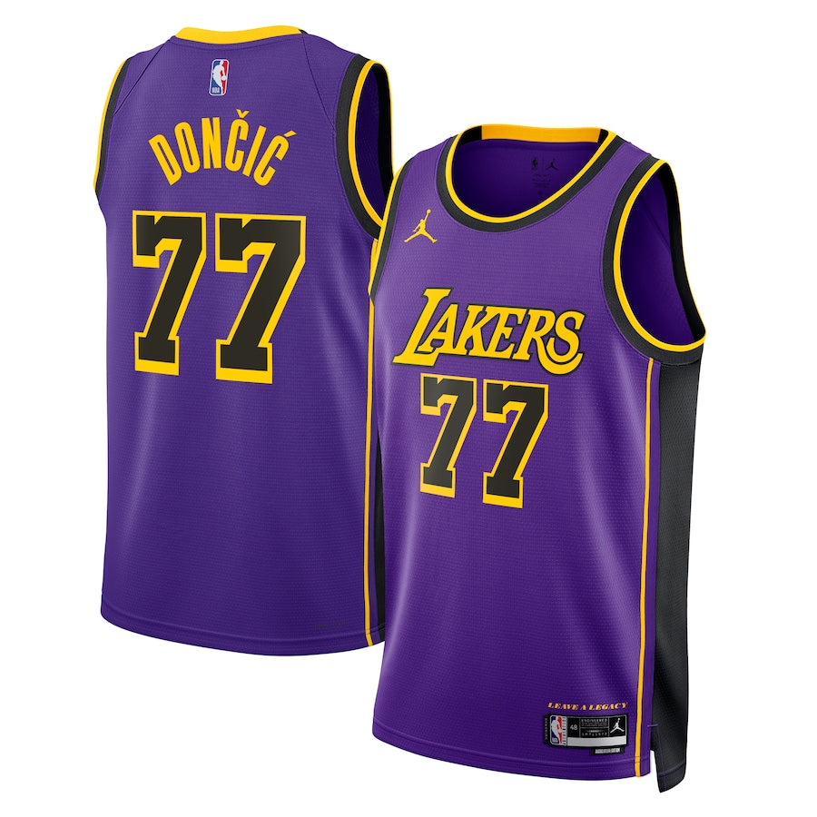 Luka Don?i? Los Angeles Lakers Jordan Brand Statement Edition Swingman Jersey - Purple
