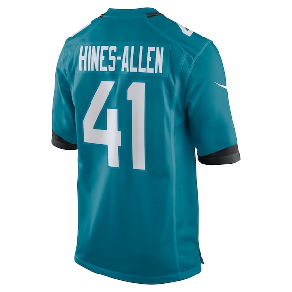 Josh Hines-Allen Jacksonville Jaguars Nike Player Game Jersey - Teal - Image 4