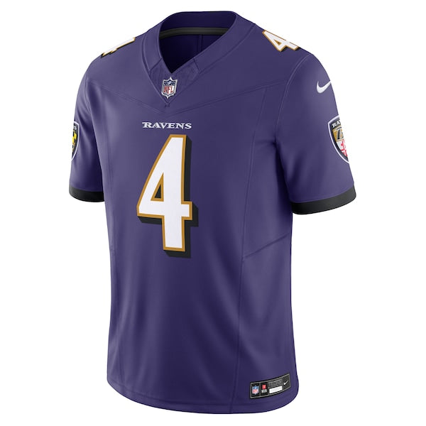 Zay Flowers Baltimore Ravens Nike Vapor F.U.S.E. Limited Jersey - Purple/Black - Image 3