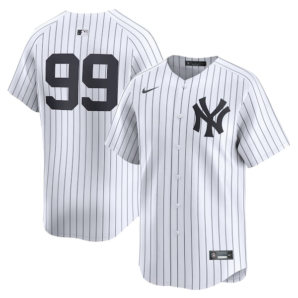 Aaron Judge New York Yankees Nike Home Limited Player Jersey - White/Gray - Image 2