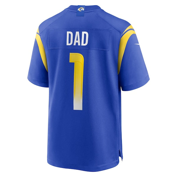 Number 1 Dad Los Angeles Rams Nike Game Jersey - Royal - Image 3