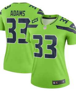 Alternative view of Jamal Adams Seattle Seahawks Nike Women's Legend Jersey - Neon Green/Navy