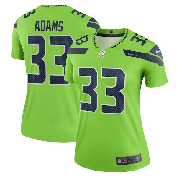 Jamal Adams Seattle Seahawks Nike Women's Legend Jersey - Neon Green/Navy - Image 2