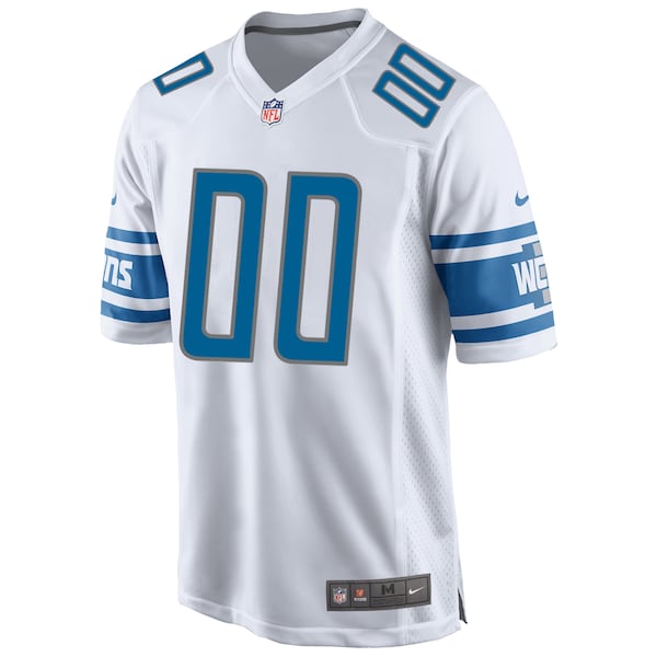Detroit Lions Nike Custom Game Jersey - White - Image 2