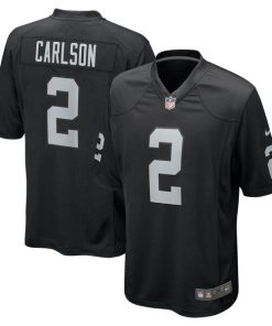 Daniel Carlson Las Vegas Raiders Nike Team Game Jersey -  Black
