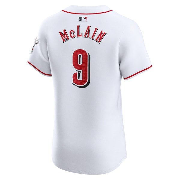 Matt McLain Cincinnati Reds Nike Home Elite Player Jersey - White - Image 3