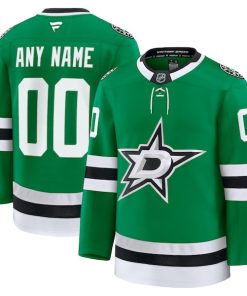 Dallas Stars  Home Premium Custom Jersey - Kelly Green/Black