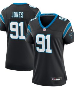 Kobe Jones Carolina Panthers Nike Women's Team Game Jersey - Black