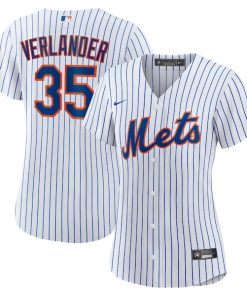 Justin Verlander New York Mets Nike Women's Home Replica Player Jersey - White/Royal